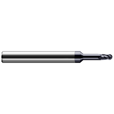 End Mill for Exotic Alloys - Ball, 0.400 mm, Material - Machining: Carbide -  HARVEY TOOL, 988709-C6